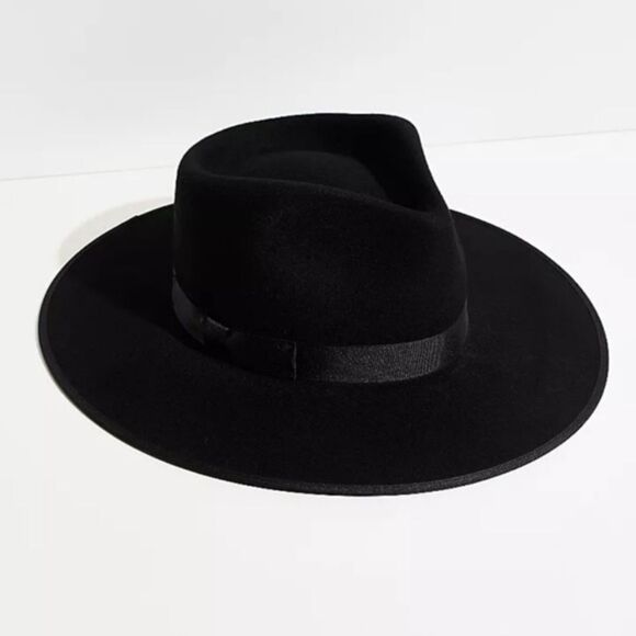Free People Black Rancher Felt Hat M
